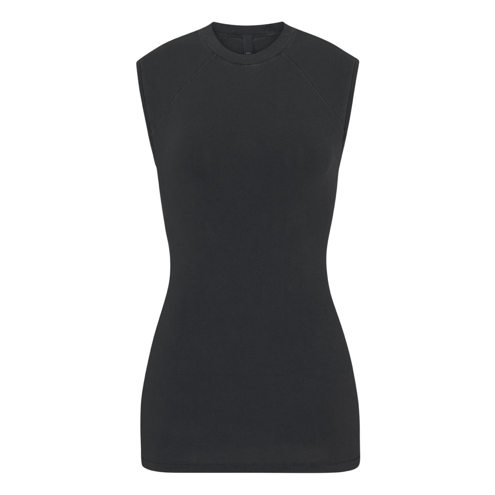 SKIMS Vintage Raglan Tank - Onyx Size Small